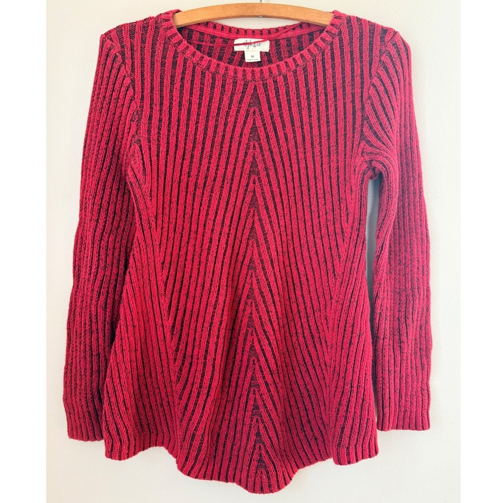 y2k Style Co Knit‎ Sweater Women Size Medium Winter Holiday Cozy Casual